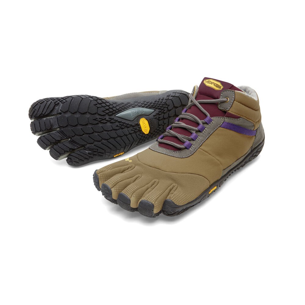 Vibram FiveFingers Dame Trailsko Khaki/Lilla - Trek Ascent Insulated - 3957VMRWZ